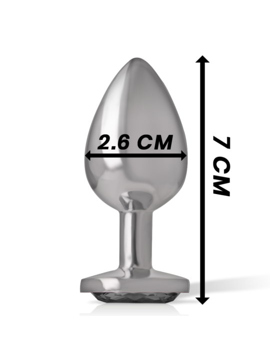 PLUG ANAL METAL CON JOYA BRILLANTE TALLA S DE LA MARCA INTENSE ANAL TOYS