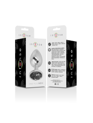 PLUG ANAL METAL CON JOYA BRILLANTE TALLA S DE LA MARCA INTENSE ANAL TOYS