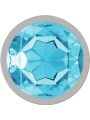 PLUG ANAL METÁLICO CON CRISTAL AZUL TALLA L DE LA MARCA INTENSE ANAL TOYS