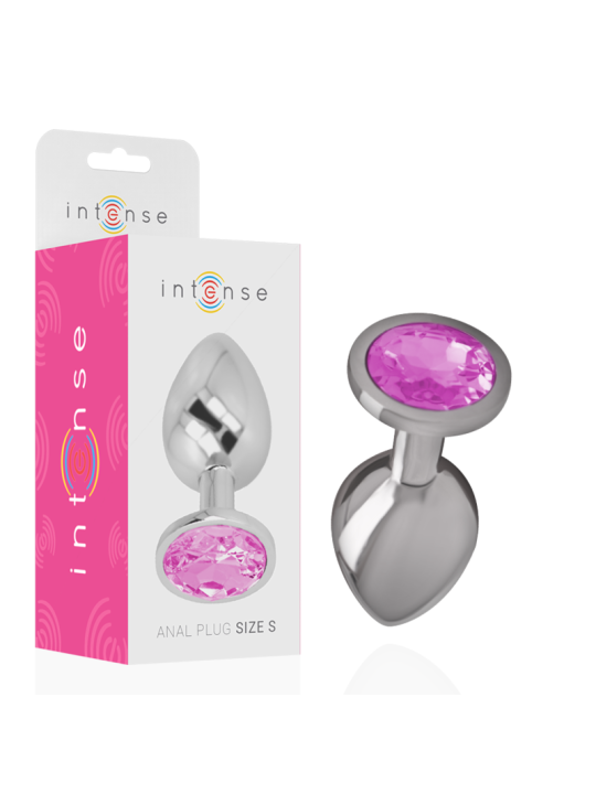 PLUG ANAL METAL CON JOYA BRILLANTE TALLA S DE LA MARCA INTENSE ANAL TOYS