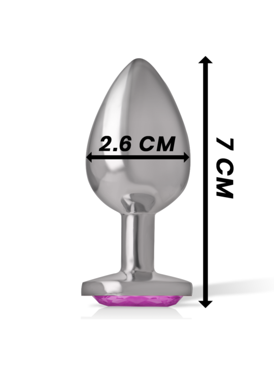 PLUG ANAL METAL CON JOYA BRILLANTE TALLA S DE LA MARCA INTENSE ANAL TOYS