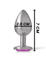 PLUG ANAL METAL CON JOYA BRILLANTE TALLA S DE LA MARCA INTENSE ANAL TOYS