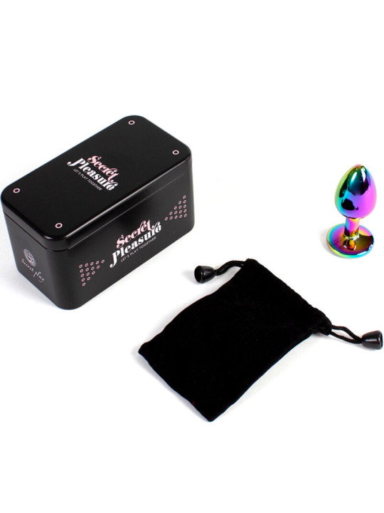 PLUG ANAL METÁLICO MULTICOLOR 7 CM - INICIACIÓN SEGURA DE LA MARCA SECRETPLAY TOYS