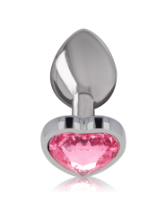 PLUG ANAL METAL JOYA DIAMANTE ROSA TALLA S DE LA MARCA INTENSE ANAL TOYS