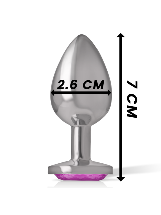 PLUG ANAL METAL JOYA DIAMANTE ROSA TALLA S DE LA MARCA INTENSE ANAL TOYS