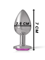 PLUG ANAL METAL JOYA DIAMANTE ROSA TALLA S DE LA MARCA INTENSE ANAL TOYS