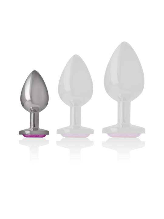 PLUG ANAL METAL JOYA DIAMANTE ROSA TALLA S DE LA MARCA INTENSE ANAL TOYS
