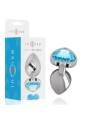 PLUG ANAL METAL JOYA DIAMANTE AZUL TALLA S DE LA MARCA INTENSE ANAL TOYS