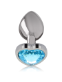 PLUG ANAL METAL JOYA DIAMANTE AZUL TALLA S DE LA MARCA INTENSE ANAL TOYS