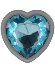 PLUG ANAL METAL JOYA DIAMANTE AZUL TALLA S DE LA MARCA INTENSE ANAL TOYS