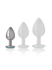 PLUG ANAL METAL JOYA DIAMANTE AZUL TALLA S DE LA MARCA INTENSE ANAL TOYS