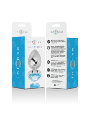 PLUG ANAL METAL JOYA DIAMANTE AZUL TALLA S DE LA MARCA INTENSE ANAL TOYS