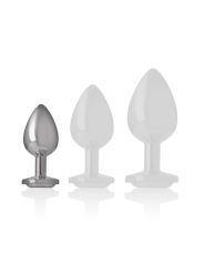 PLUG ANAL METAL JOYA DIAMANTE BLANCO TALLA S DE LA MARCA INTENSE ANAL TOYS