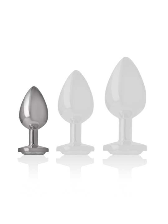 PLUG ANAL METAL JOYA DIAMANTE BLANCO TALLA S DE LA MARCA INTENSE ANAL TOYS