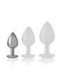 PLUG ANAL METAL JOYA DIAMANTE BLANCO TALLA S DE LA MARCA INTENSE ANAL TOYS