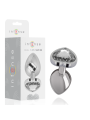 PLUG ANAL METAL JOYA DIAMANTE BLANCO TALLA M DE LA MARCA INTENSE ANAL TOYS