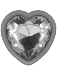 PLUG ANAL METAL JOYA DIAMANTE BLANCO TALLA M DE LA MARCA INTENSE ANAL TOYS