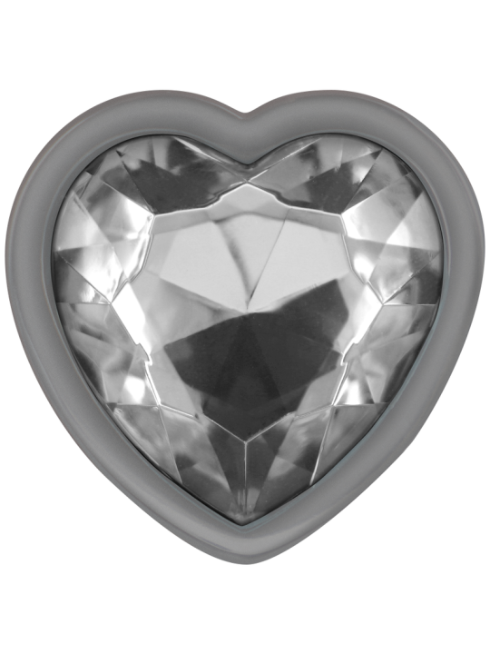 PLUG ANAL METAL JOYA DIAMANTE BLANCO TALLA M DE LA MARCA INTENSE ANAL TOYS