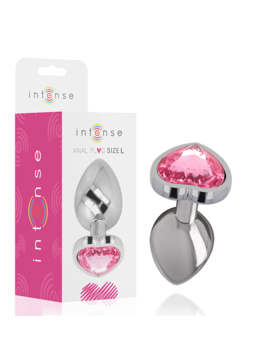 PLUG ANAL METAL JOYA DIAMANTE TALLA L INTENSE DE LA MARCA INTENSE ANAL TOYS