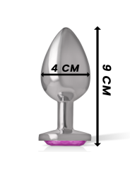 PLUG ANAL METAL JOYA DIAMANTE TALLA L INTENSE DE LA MARCA INTENSE ANAL TOYS