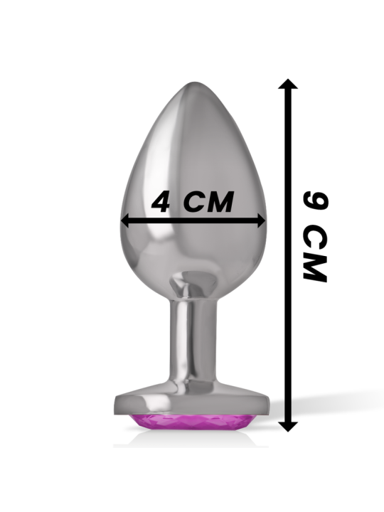 PLUG ANAL METAL JOYA DIAMANTE TALLA L INTENSE DE LA MARCA INTENSE ANAL TOYS