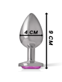 PLUG ANAL METAL JOYA DIAMANTE TALLA L INTENSE DE LA MARCA INTENSE ANAL TOYS