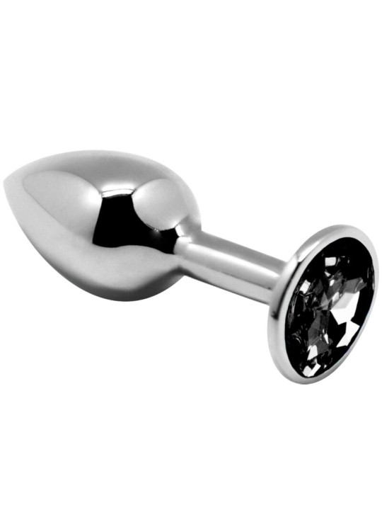 PLUG ANAL METÁLICO CON DIAMANTE TALLA L NEGRO DE LA MARCA ALIVE