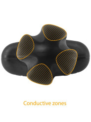 TARTARUS PLUG ANAL ELÉCTRICO SILICONA QUADRIPOLAR NEGRO DE LA MARCA ELECTRASTIM