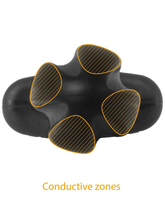 TARTARUS PLUG ANAL ELÉCTRICO SILICONA QUADRIPOLAR NEGRO DE LA MARCA ELECTRASTIM