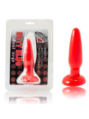PLUG ANAL SUAVE CON VENTOSA 15 CM ROJO DE LA MARCA BAILE ANAL
