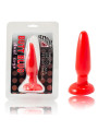 PLUG ANAL SUAVE CON VENTOSA 15 CM ROJO DE LA MARCA BAILE ANAL