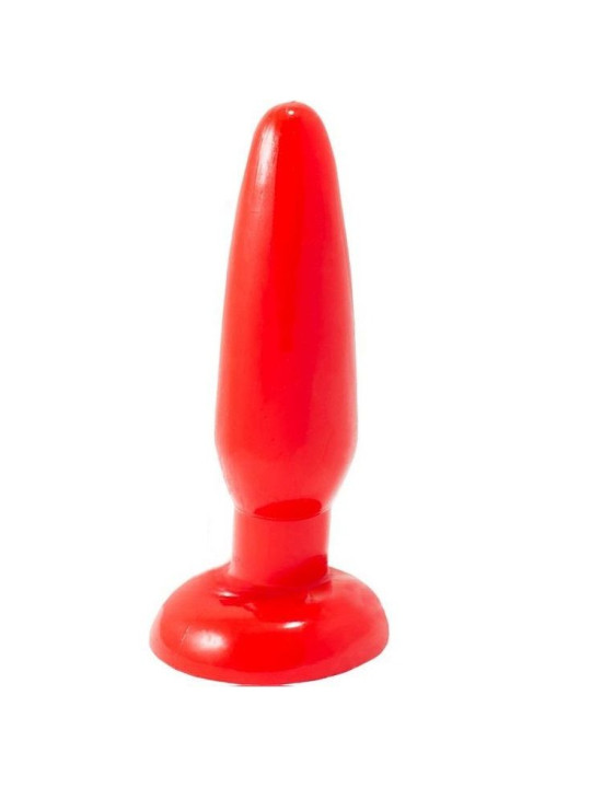 PLUG ANAL SUAVE CON VENTOSA 15 CM ROJO DE LA MARCA BAILE ANAL