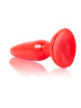 PLUG ANAL SUAVE CON VENTOSA 15 CM ROJO DE LA MARCA BAILE ANAL