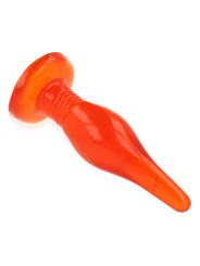 PLUG ANAL SUAVE CON VENTOSA 14.2 CM ROJO DE LA MARCA BAILE ANAL