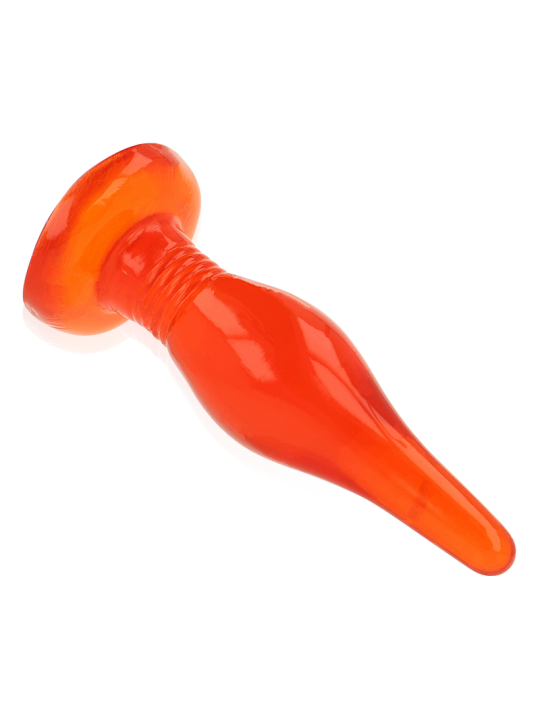 PLUG ANAL SUAVE CON VENTOSA 14.2 CM ROJO DE LA MARCA BAILE ANAL