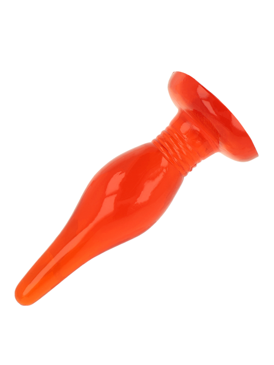 PLUG ANAL SUAVE CON VENTOSA 14.2 CM ROJO DE LA MARCA BAILE ANAL