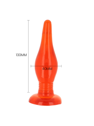 PLUG ANAL SUAVE CON VENTOSA 14.2 CM ROJO DE LA MARCA BAILE ANAL