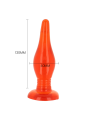 PLUG ANAL SUAVE CON VENTOSA 14.2 CM ROJO DE LA MARCA BAILE ANAL