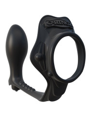 ANILLO POTENCIADOR CON VIBRADOR Y PLUG ANAL ROCK HARD DE LA MARCA FANTASY C-RINGZ