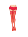 MEDIAS ROJAS ENCAJE AUTOADHESIVAS LEG AVENUE DE LA MARCA LEG AVENUE HOSIERY