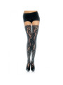 MEDIAS DE ENCAJE FLORAL LEG AVENUE TALLA ÚNICA DE LA MARCA LEG AVENUE HOSIERY
