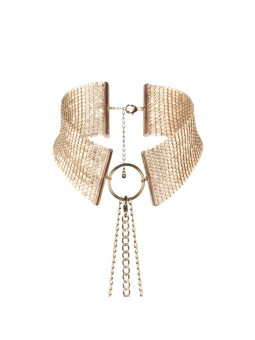 COLLAR METÁLICO DORADO DÉSIR MÉTALLIQUE PARA BONDAGE DE LA MARCA BIJOUX DESIRE METALLIQUE
