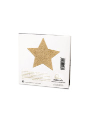 PEZONERAS BRILLANTES FLASH ESTRELLA DORADA INDISCRETS DE LA MARCA BIJOUX FLASH COLLECTION