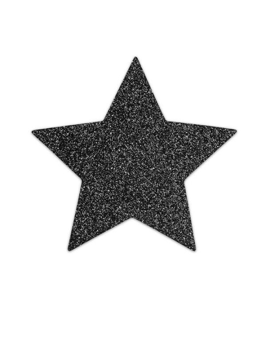 PEZONERAS BRILLANTES FLASH ESTRELLA NEGRO INDISCRETS DE LA MARCA BIJOUX FLASH COLLECTION