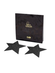 PEZONERAS BRILLANTES FLASH ESTRELLA NEGRO INDISCRETS DE LA MARCA BIJOUX FLASH COLLECTION