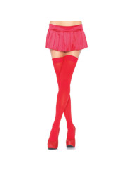 MEDIAS AL MUSLO OPACAS ROJO NYLON TALLA ÚNICA DE LA MARCA LEG AVENUE HOSIERY