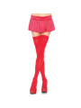 MEDIAS AL MUSLO OPACAS ROJO NYLON TALLA ÚNICA DE LA MARCA LEG AVENUE HOSIERY