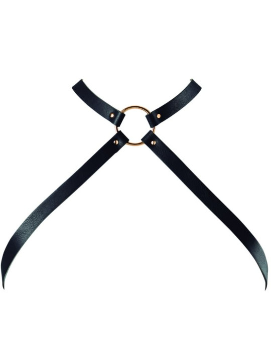 ARNÉS CRUZADO MAZE NEGRO PARA PECHO - INDISCRETS DE LA MARCA BIJOUX MAZE