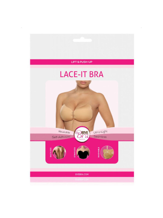 SUJETADOR ADHESIVO PUSH-UP INVISIBLE BEIGE DE LA MARCA BYE BRA - BRAS
