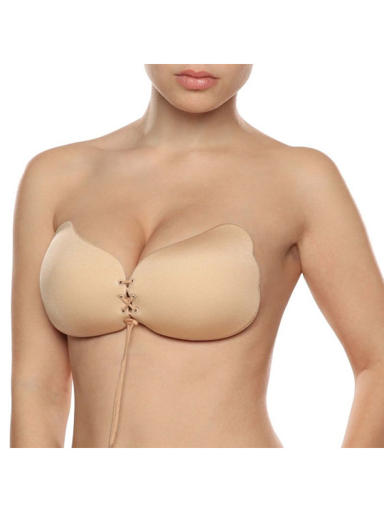 SUJETADOR ADHESIVO PUSH-UP INVISIBLE BEIGE DE LA MARCA BYE BRA - BRAS
